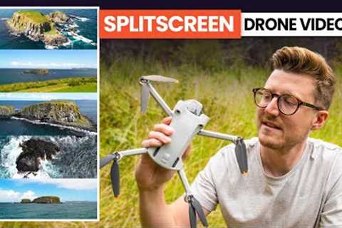 Create EPIC SPLITSCREEN Drone Videos SIMPLE & FAST | DJI Mini 3 Tips & Tricks