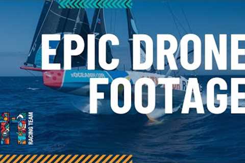 EPIC drone footage of IMOCA Southern Ocean sailing!