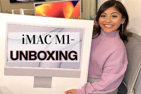 Unboxing Apple M1 24 2021 iMac (Silver) | First Impression