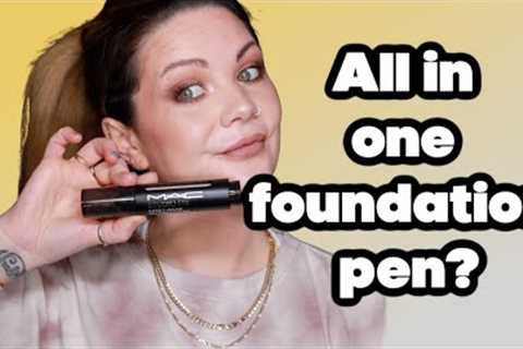 NEW Mac studio fix all in one foundation pen! over 30 foundation review