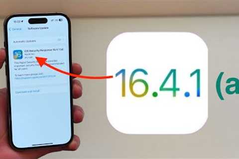 iOS 16.4.1 (a) - Rapid Security Response - New Type of Software Update!