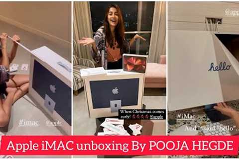 Apple iMac 2021 Unboxing By Pooja Hegde | Pooja Hegde Unbox Her New Apple M1 iMac|Apple Computer