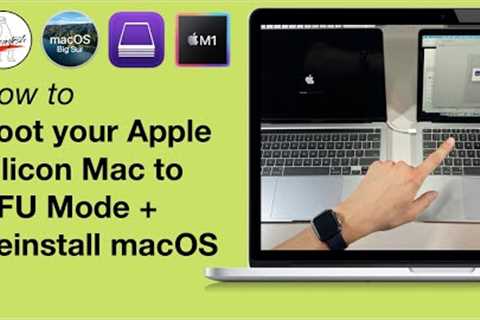 Boot Apple Silicon M1 Mac to DFU Mode & Reinstall macOS in 10 Minutes with 2nd Mac MacBook Pro..