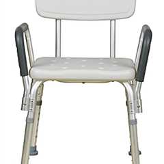 Rectangular Adjustable Bath Shower Chair with Armrests