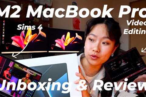 14 M2 MACBOOK PRO UNBOXING & IMPRESSIONS for final cut pro video editing and sims 4 gaming