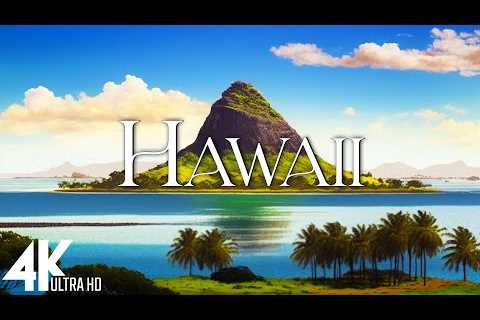 FLYING OVER HAWAII (4K Video UHD) - Scenic Relaxation Film With Inspiring Music