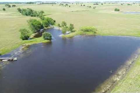 Brenham 87.862 Acres Drone footage of Back Pond.