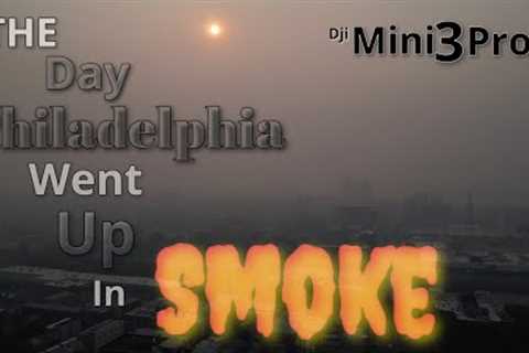 DJI Mini3 Pro //  Flying In a Smoke Filled Sky! // Best Drone Footage in Philadelphia