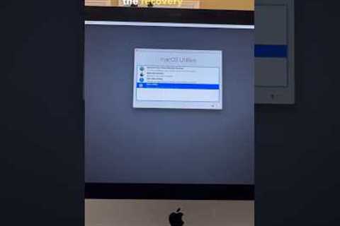 Factory Reset an iMac! #tech #apple #mac #computerrepair