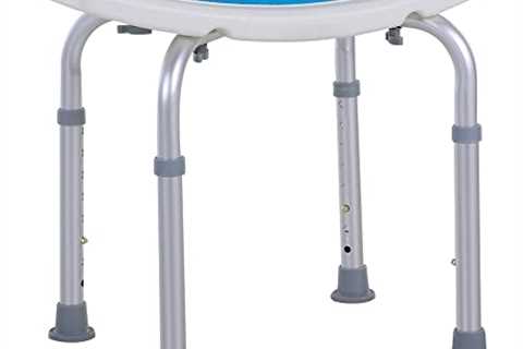 Adjustable Shower Stool with Non-Slip Seat