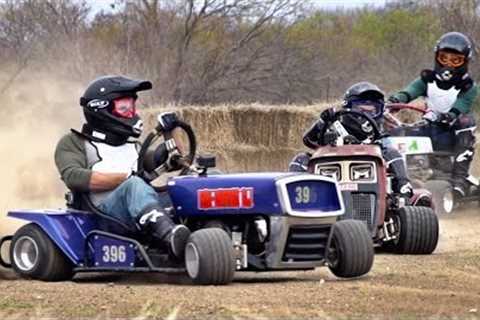 Lawnmower Racing Battle | Dude Perfect