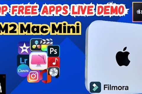 Mac Mini M2 Top Free Apps Live Demo🔥! [Hindi] | You Need to Know!⚡️