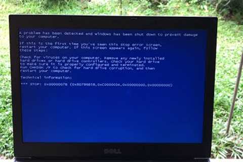 BLUE SCREEN DEATH FIX: a problem has been detected and windows shutdown to prevent damage 0x0000007B