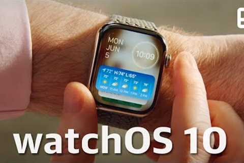 Apple watchOS 10 announcement at WWDC 2023 in under 4 minutes