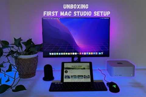 Unboxing + Easy Setup: First Mac Studio