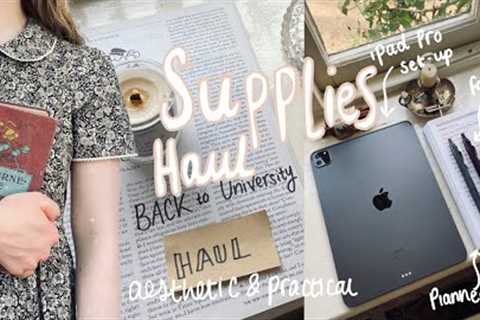 New Academic Year Prep: stationery haul, iPad unboxing & set-up