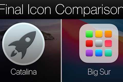 macOS 11 Big Sur vs Catalina Icons - Final Version