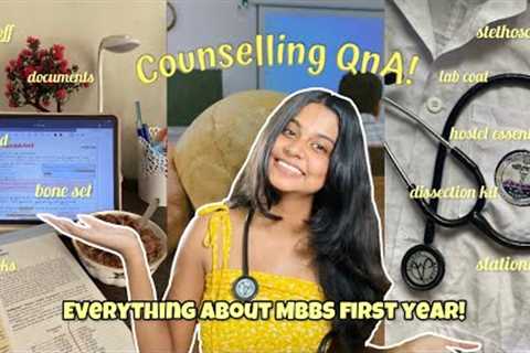 MBBS first year (books, iPad, hostel essentials) l NEET Counselling QnA (documents, cutoff) l AIIMS