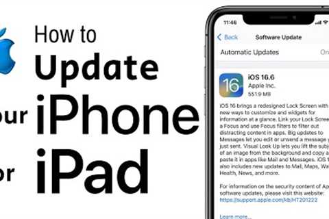 How to Update Your iPhone | How To Do a Software Update on Your Apple Device (2023)