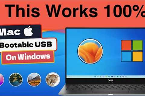 How to create Mac (macOS) Bootable usb drive on Windows |  Make Mac OSX bootable USB on Windows 11