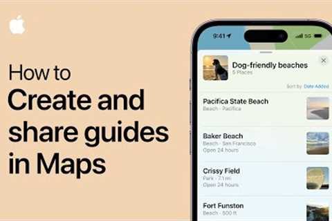 How to create and share guides in Maps on iPhone and iPad | Apple Support