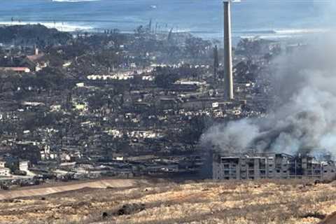 Never Before Seen Footage of Lahaina Fire from Highest Point