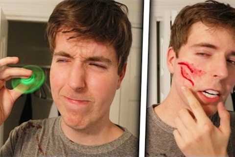 Fidget Spinner Vs Face (Legit Had To Get Stitches)