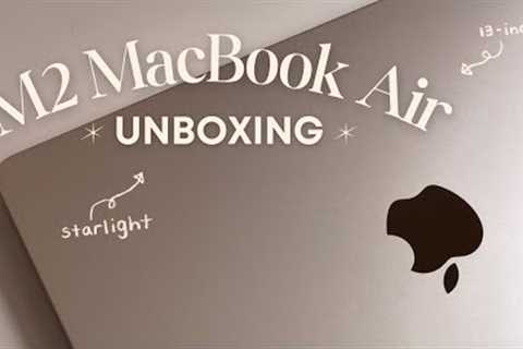 🌟📦 M2 MacBook Air (Starlight) Unboxing