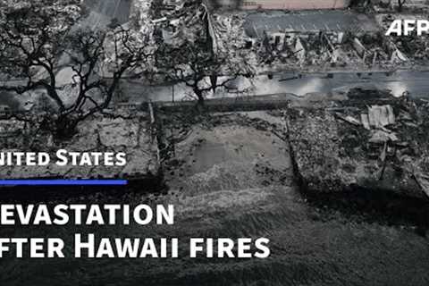 Aerial images show the devastation in Lahaina after Hawaii fires | AFP