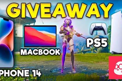 GIVEAWAY: iPhone 14 + PS5 + MacBook 🔥 PUBG MOBILE