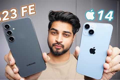 S23 FE Vs iPhone 14 What Should You Buy? Full Comparison Hindi | Mohit Balani