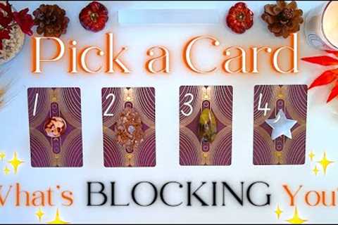 Why Are You STUCK / STAGNANT? ⛔️ + How to Remove Your Blocks! 🖤 Pick a Card Tarot Reading ✨