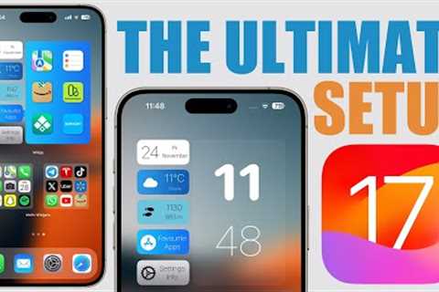 THE ULTIMATE iPhone Home Screen & Lock Screen SETUP - iOS 17 !