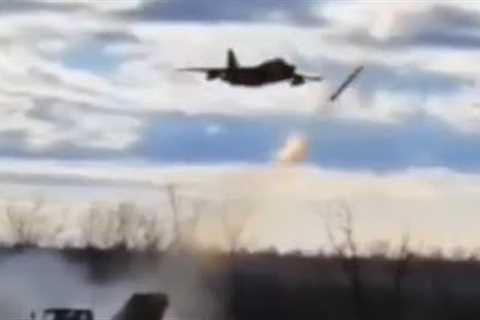 Russian Su-25 Almost Hit by BM-21 Rocket Launch! Amazing footage (Plus Cockpit Recording!)