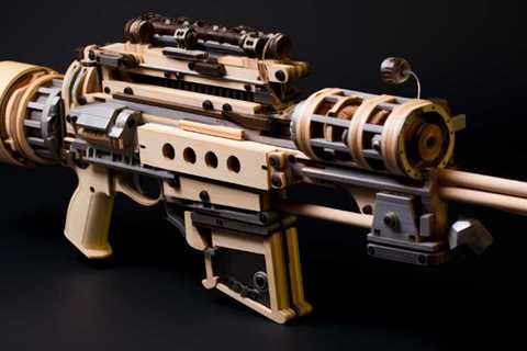 DIY Enthusiast Crafts Electric-Powered Wooden Minigun