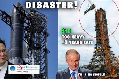 DISASTER! NASA''s new launch tower overrun cost, years late and too heavy...