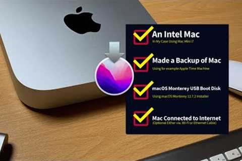 How To Clean Install macOS Monterey Intel Mac