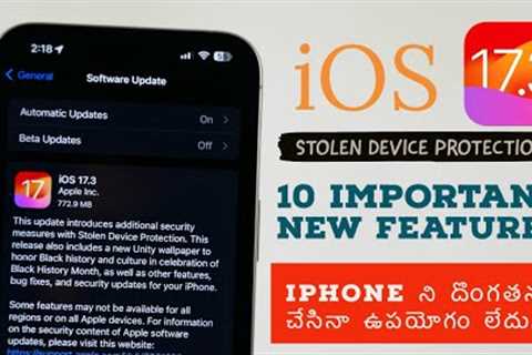 iOS 17.3 is Officially Released | AirPlay in Hotels | stolen device protection on iPhone''s in..