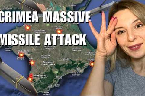 CRIMEA ON FIRE: MASSIVE MISSILE ATTACK. Vlog 589: War in Ukraine