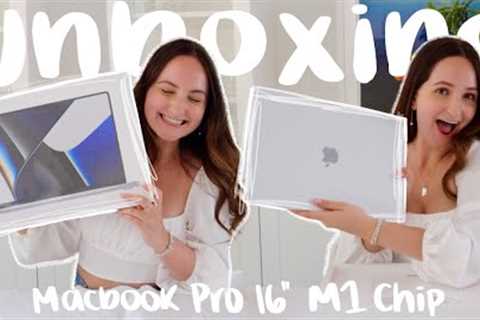 M1 MACBOOK PRO 16” UNBOXING 2022 | setup, customization, M1 Pro review, comparison w MacBook Pro 15”