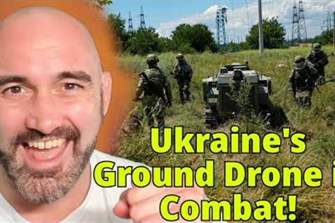 Ukraine Ground Combat Drone''s First Combat Test!!