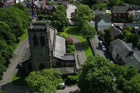 E82 | Pennington Church - Leigh  | Manchester | Great Buildings of Britain | Aerial views | #drone