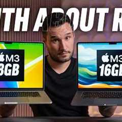 M3 MacBook Air 8GB vs 16GB RAM - Apple FIXED the base model?