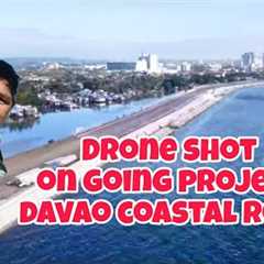 Drone shot on going project of Davao coastal road