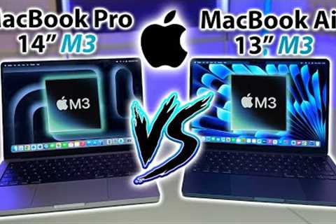 M3 MACBOOK AIR VS M3 MACBOOK PRO - REVIEW OF SPECS!