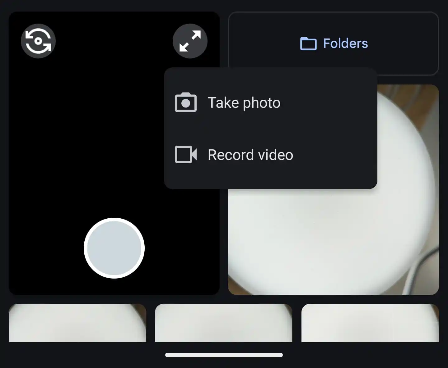 ❤ Google Messages rolling out new custom camera