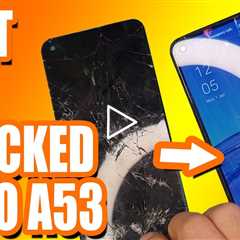 CRACKED SCREEN, BENT FRAME! Oppo A53 Screen Replacement | Sydney CBD Repair Centre