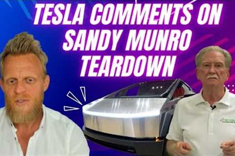 Tesla to Sandy Munro''s Cybertruck teardown showing ‘half empty’ battery