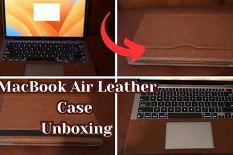 Amazon MacBook Air M1 Leather Case  #amazon #apple #macbookair#leather