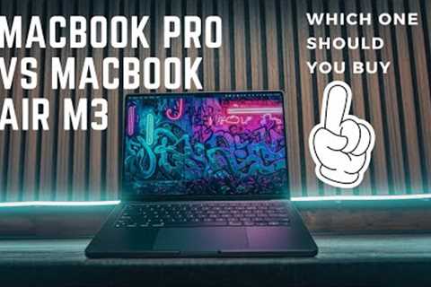 MACBOOK AIR M3 VS. MACBOOK PRO M3 | WHICH ONE SHOULD YOU BUY | MACBOOK 2024 BUYING GUIDE 2024